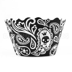 Skulls & Crossbones Cupcake Wrappers 12pcs