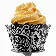 Skulls & Crossbones Cupcake Wrappers 12pcs