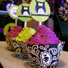 Skulls & Crossbones Cupcake Wrappers 12pcs