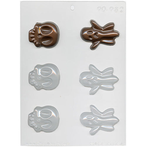 Skulls & Ghosts Halloween Chocolate Mould