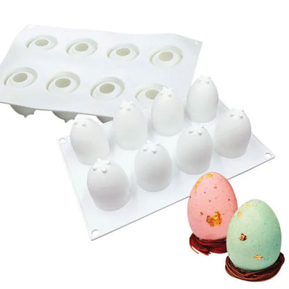 Small 3d Easter Egg  Silicone Chocolate Mould