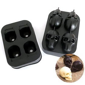 Small 3d Halloween Skull Silicone Mould