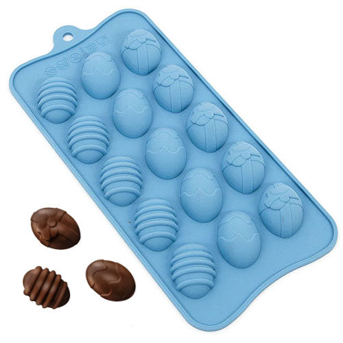 Small Decorated Easter Egg Silicone Chocolate Mould