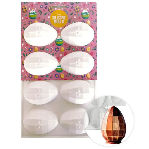 Small Facet Easter Egg Silicone Chocolate Mould