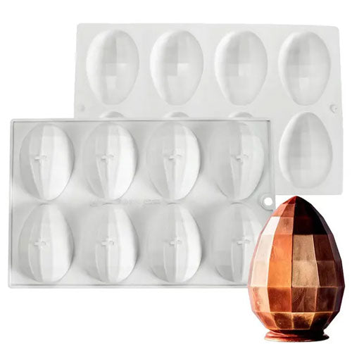 Small Facet Easter Egg Silicone Chocolate Mould
