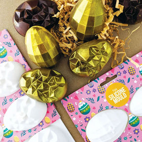 Small Facet Easter Egg Silicone Chocolate Mould