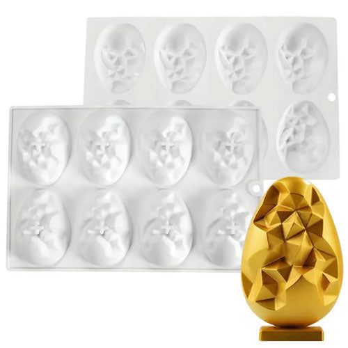 Small Geode Easter Egg Silicone Chocolate Mould