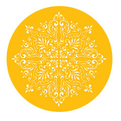 Small Turn of the Century Medallion Cake Top Stencil