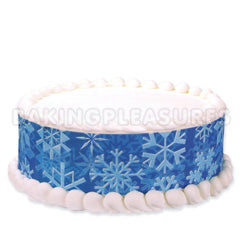 Snowflake Designer Edible Image 3 Strips