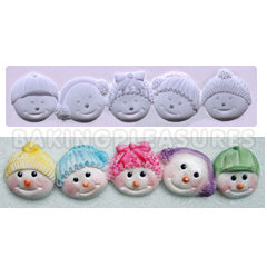 Snowman Head Border Mould