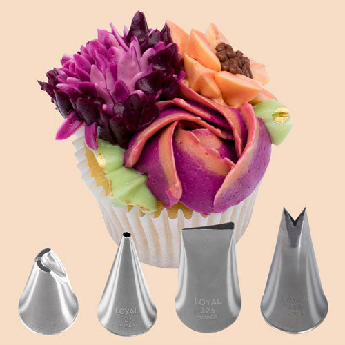 Sophia Floral Decorating Tip Set 4pcs