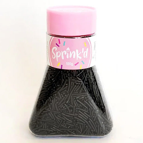 Sprinkd Black Jimmies Sprinkles 100g