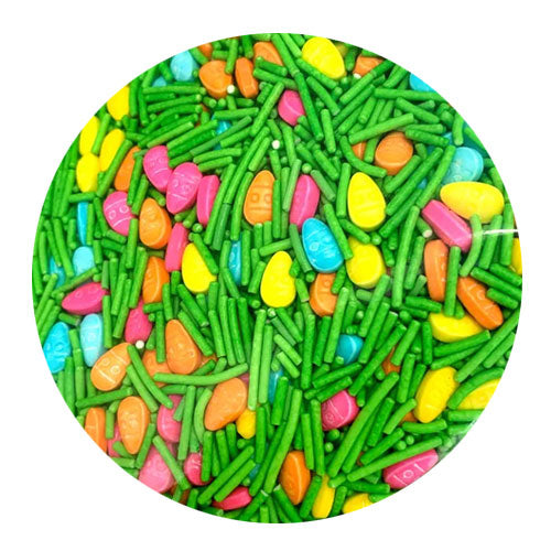 Sprinkd Easter Pastel Eggs & Green Jimmies Sprinkles 60g