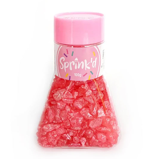 Sprinkd Geode Rocks Pink Sprinkles 100g