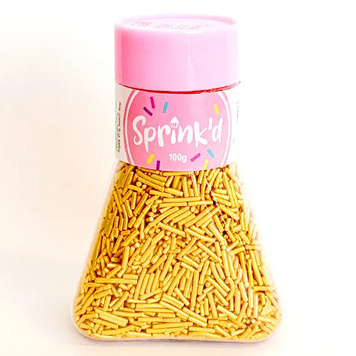 Sprinkd Gold Jimmies Sprinkles 100g