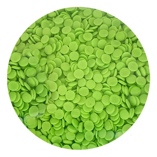 Sprinkd Green Confetti Sequins 7mm Sprinkles 90g