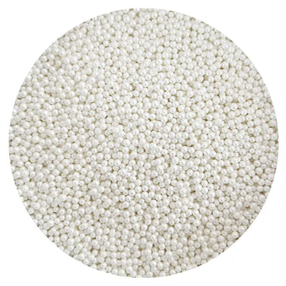 Sprinkd Nonpareils Pearl White 2mm Sprinkles 130g