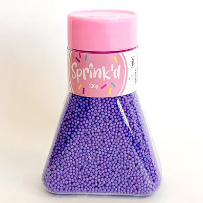 Sprinkd Nonpareils Purple 2mm Sprinkles 130g