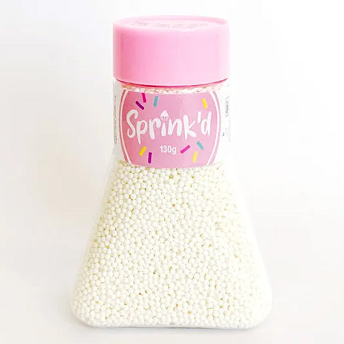 Sprinkd Nonpareils White 2mm Sprinkles 130g