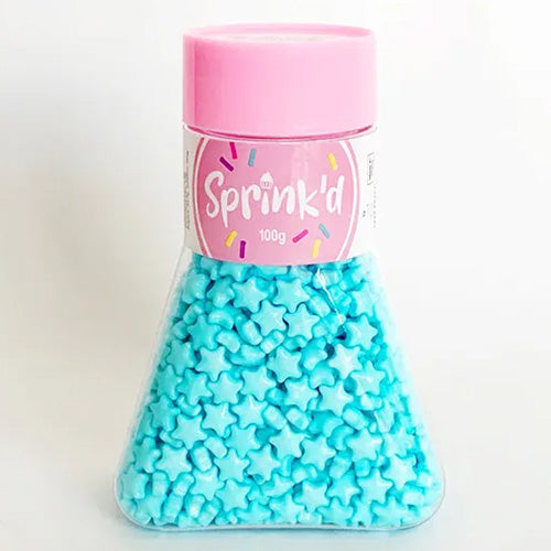 Sprinkd Pastel Blue Stars 7mm Sprinkles 100g