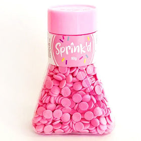 Sprinkd Pastel Pink Confetti Sequins 7mm Sprinkles 90g