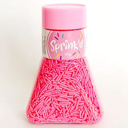 Sprinkd Pink Jimmies Sprinkles 100g