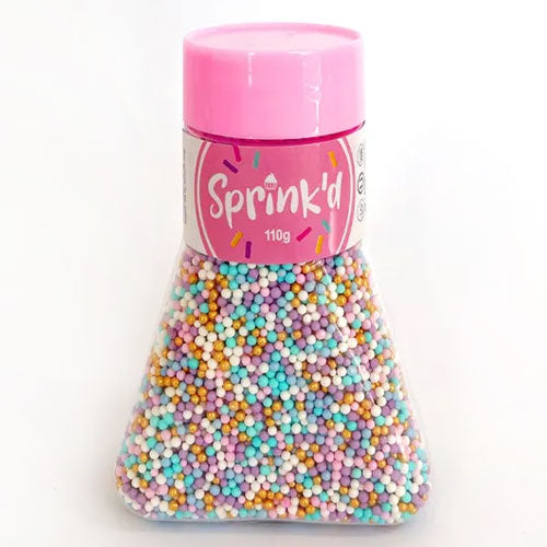 Sprinkd Nonpareils Princess Posy 2mm Sprinkles 110g