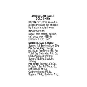 SPRINK'D | SUGAR BALLS | GOLD | 4MM | 60G