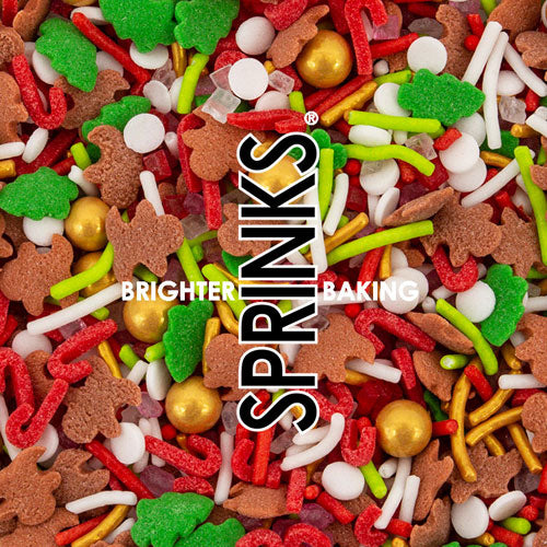 Sprinks Christmas Run Run Gingerbread Sprinkles 65g