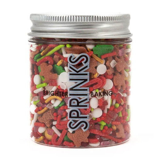 Sprinks Christmas Run Run Gingerbread Sprinkles 65g