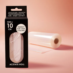 Sprinks Clear Cake Collar Acetate Roll 10cm High (10m roll)