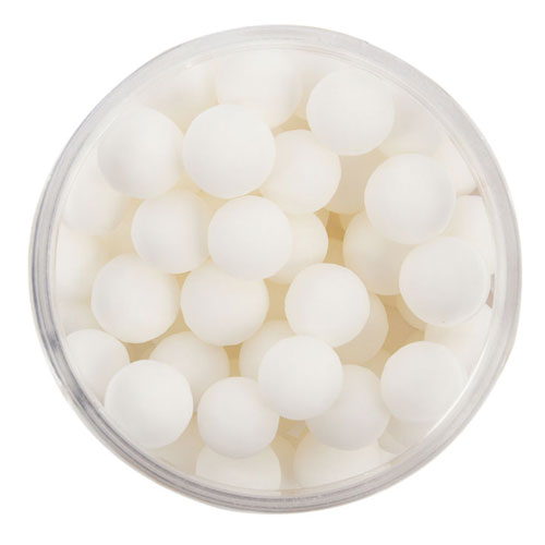 Sprinks Edible Matte White Cachous Pearl Beads 8mm 85g