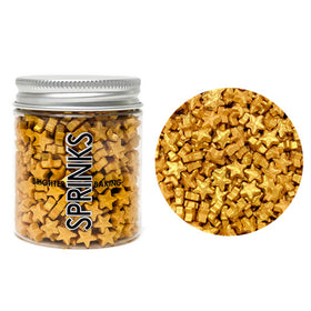 Sprinks Gold Stars Sprinkles 70g