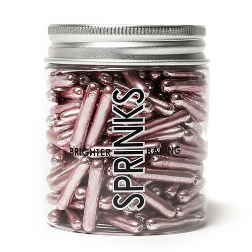 Sprinks Metallic Pink Rods Sprinkles 75g