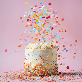 Sprinks Rainbow Confetti Edible Wafer Decorations 9g