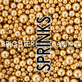 Sprinks Shiny Gold Bubble Bubble Sprinkles 65g
