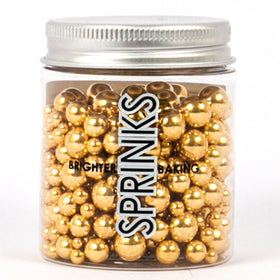 Sprinks Shiny Gold Bubble Bubble Sprinkles 65g