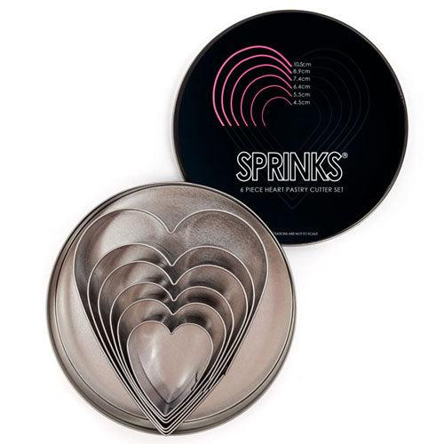 Sprinks Stainless Steel Heart Cutter Set 6pcs