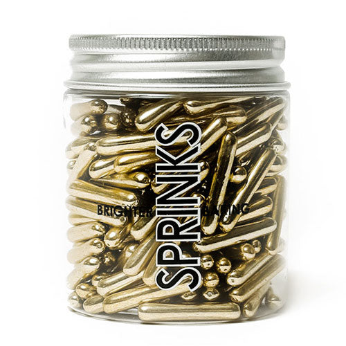 Sprinks Metallic  Vintage Gold Rods Sprinkles 75g