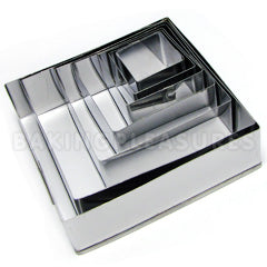 Square Cutter Set 7pcs - Stainless Steel