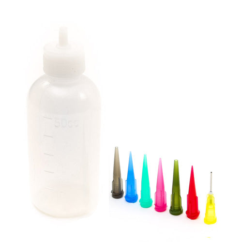 Small Squeeze Bottle 50cc with 6 Nozzles