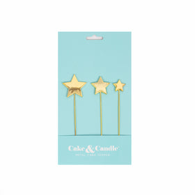 GOLD Metal Cake Topper - STARS