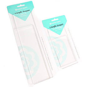 Large & Extra Large Clear Acrylic Scrapers