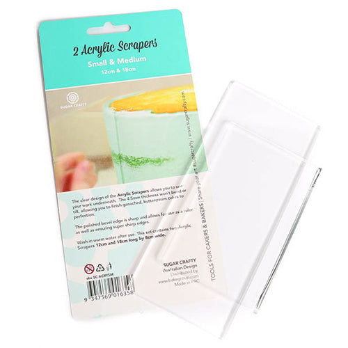 Small & Medium Clear Acrylic  Scrapers