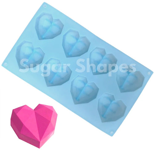 Sugar Shapes Geometric Heart Silicone Mould