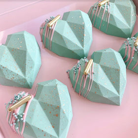 Sugar Shapes Geometric Heart Silicone Mould