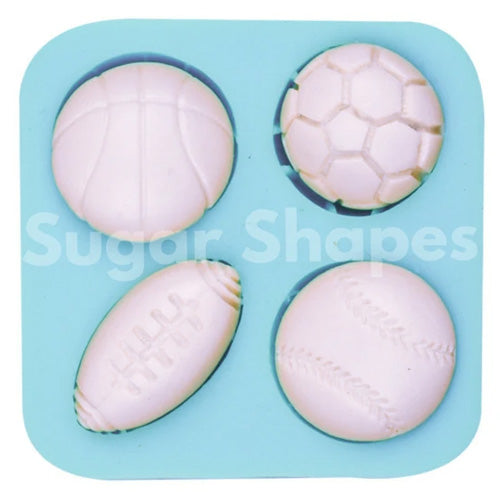 Sugar Shapes Sports Ball Silicone Mould