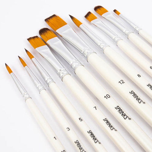 Sprinks Sugarcraft Brushes Set of 10pcs
