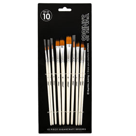 Sprinks Sugarcraft Brushes Set of 10pcs
