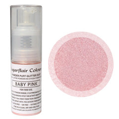 Sugarflair Edible Glitter Dust Spray Baby Pink 10g